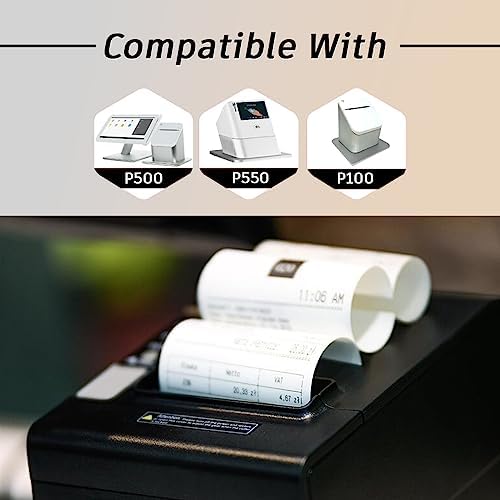 BAM POS Thermal Receipt Paper Rolls 3-1/8"x190' BPA Free (30 Rolls)