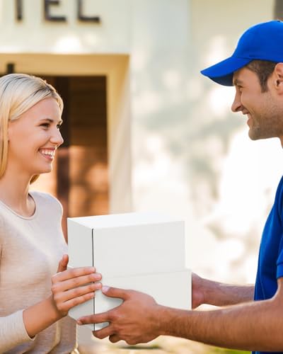 Shipping Boxes 6x4x3 inches Small Mailing Boxes 50 Pack White Cardboard Corrugated Box Mailers - size: 6x4x3 inch