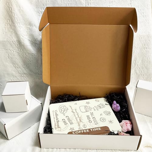 13x10x3 Inch White Shipping Box 20 Pack,Craft Gift Box,Mailing,Packaging - size: 13''x10''x3''