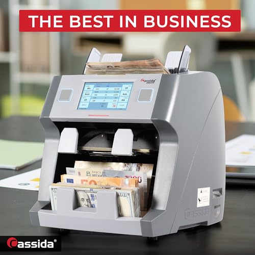 Cassida Money Bill Counter I Business Grade I 1,000 Notes/Min I 9900R V2 - size: X-Large (9900R-V2)