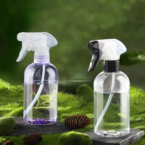 Spray Bottles 2Pack 10oz Plastic Squirt Bottles Water Spray Bottle - color: Transparent