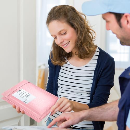 Famagic Light Pink Bubble Mailers 6x10 for Small Business, 100pc Usable 6x9 - color: Light pink, size: 6x9 100pcs