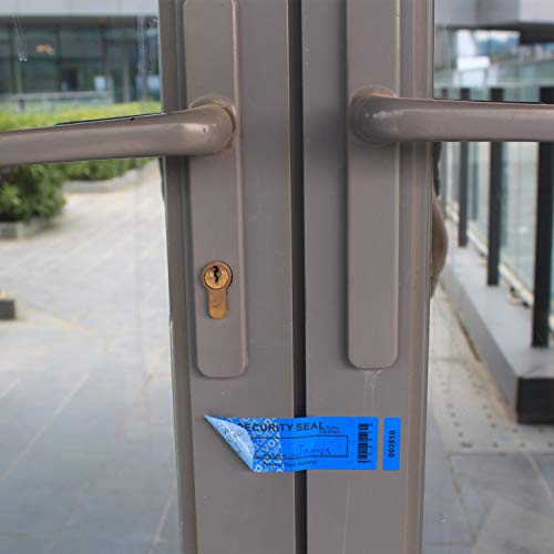 50pcs 35x120mm Blue Non-Residue Tamper Evident Security Warranty Void Label - size: 35 x 120 mm