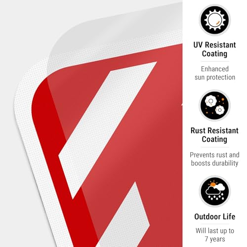 Fire Extinguisher Sign, with Down Arrow - size: 18x24 Reflective
