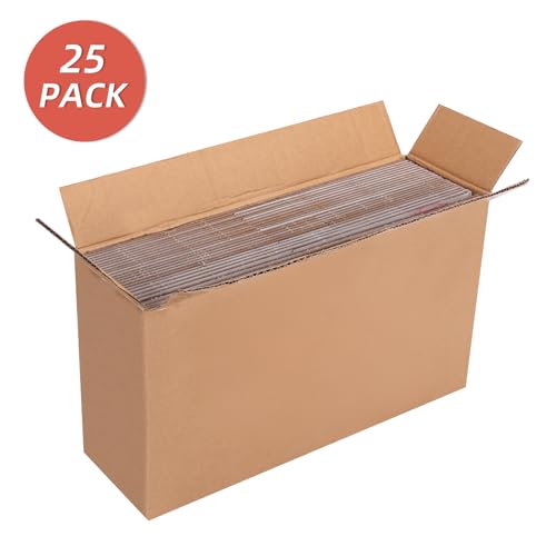 25-Pack Shipping Boxes 8x6x2 Inches, White - color: White, size: 8x6x2-25-Pack