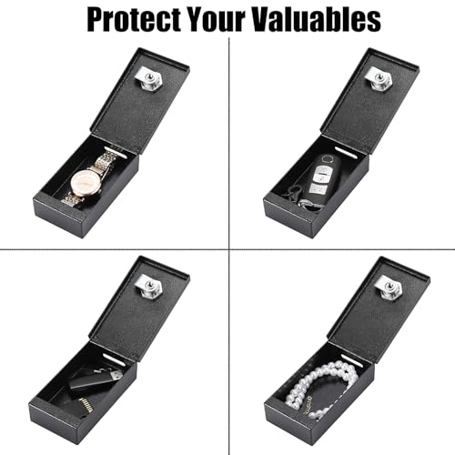 Metal Box for Gambler, Winners Bank Casino Box with Slot and Key - color: Black