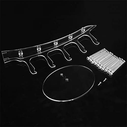 Acrylic Eyeglasses Frame Riser Display Stand Sunglasses Rack Sunglasses Rack Holder Acrylic Eyewear Display Stand Holder(5 Frames for Each Holder) - color: White