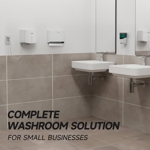AIKE 200 Sheets Wall Mount Paper Towel Dispenser,Fit Multifold Paper,White - color: White