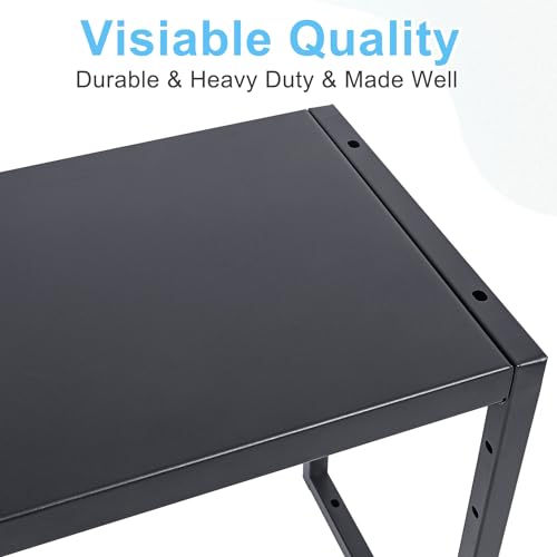 2 Pack Expandable Metal Storage Shelves, 110LBS Heavy Duty Shelving Units - size: 2 Pack๏ผ11.8"D x 28.9"W x 16.3"H