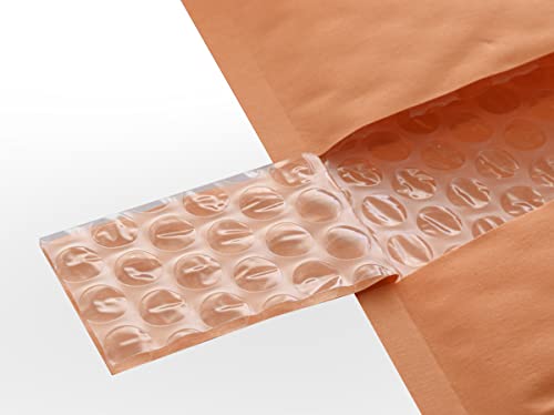 Golden Kraft Bubble Mailers 6.5x10 inch - 250 pack, Self-Seal Cushioning Padded Envelopes #0 | Small Business eCommerce shipping jewelry, makeup, cosmetics, accessories, and more - MADE IN USA - size: #0 - 6.5" x 10"