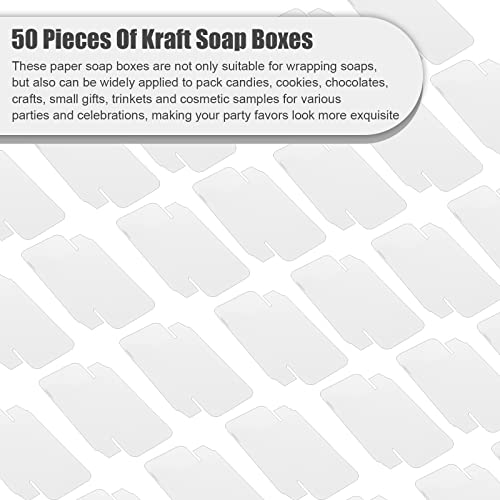 Gersoniel Kraft Soap Boxes Soap Making Kit, 50 Pcs, White - color: White