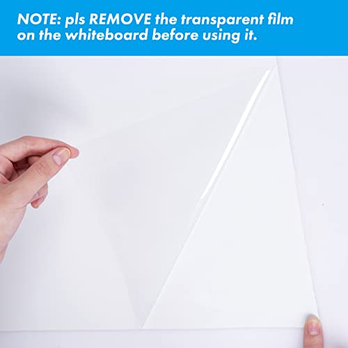 HAMIGAR White Board Dry Erase, 30" x 43" Self-Adhesive Sticker, No Ghosting - size: 43"W x 30"H