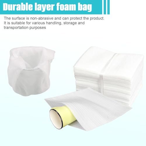 100 Sheets 4x6 Inch Cushion Foam Sheets, Protective Packing Foam Wrap for Fragile Items, Alternative to Bubble Wrap for Moving Shipping Supplies - size: 10 x15 cm