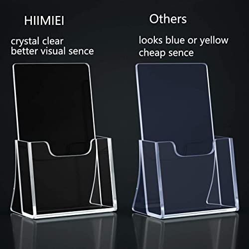 HIIMIEI Brochure Holder 8.5 x 5.5 inches, Acrylic Flyer Holder with 2 Pack - size: 8.5''x5.5''