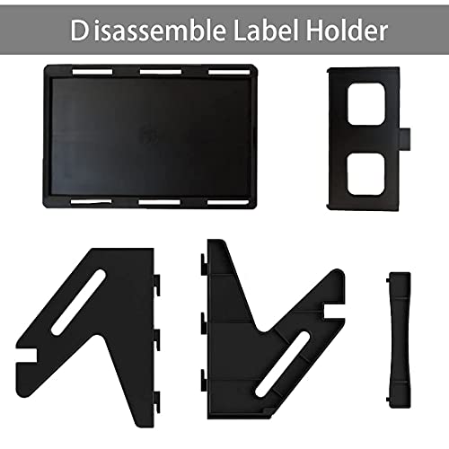 Thermal Shipping Label Holder, 4x6 Label Holder for Rolls and Fanfold Labels, Thermal Roll Holder to Desktop Label Printer (Black)