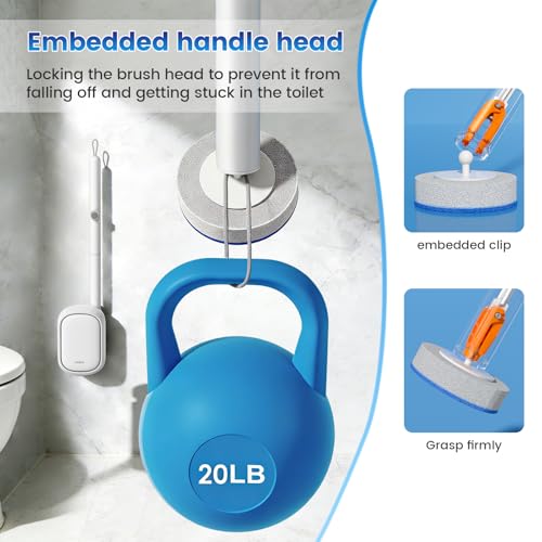 36pcs Disposable Toilet Brush Refills, Toilet Bowl Cleaner Refill Pads - size: 36 Refills(Without handle)
