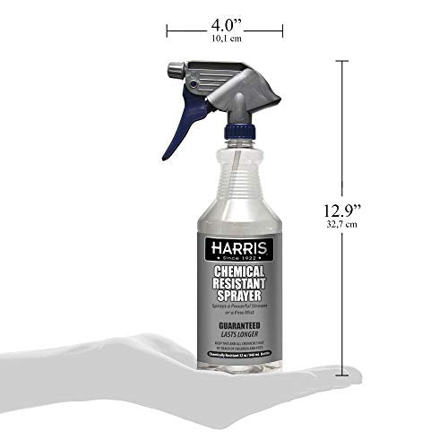 HARRIS Chemically Resistant Professional Spray Bottle, 32oz (1-Pack) - size: 32 Ounces