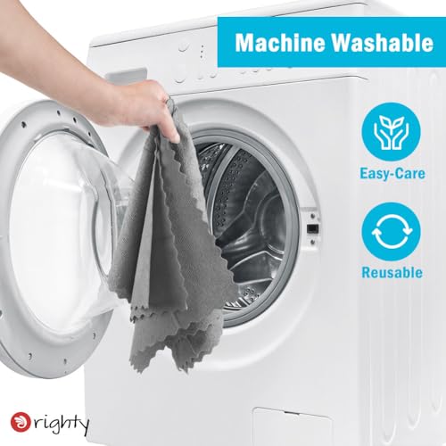 Orighty Microfiber Cleaning Cloth - 24 Pack, Grey Cleaning Rags 12x11 inch - color: Grey, size: 24 Pack