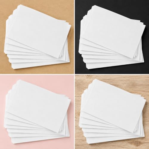 CuteBox 300pc White Flat Paper Gift Bags (8.5" x 11") for Merchandise, Crafts, Party Favors, Retail, Handmade Goods, Arts and Crafts, Outdoor Events, Holidays, Weddings