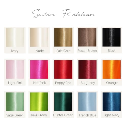LaRibbons Red Satin Ribbon 3 Inch x 10 Yards Double Faced - color: Burgundy, size: 3" x 10 Yards