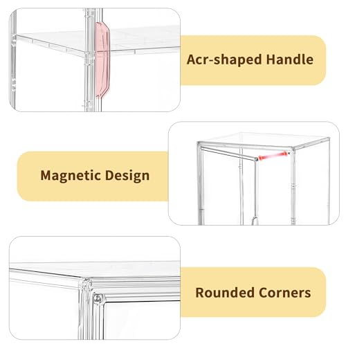 Pastry Display Case, 3 Layers Clear Bread Box for Kitchen Countertop - color: M--Clear-1pcs
