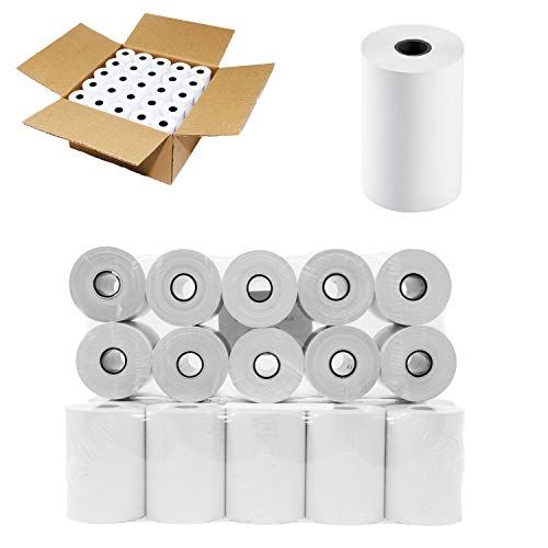 (1500 Rolls) 2 1/4 x 85 Thermal Paper Receipt Rolls 2.25 x 85 ft, 55 GSM Premium Quality German Paper Fits All Credit Card Terminals Verifone VX510 VX570 FD50 BPA Free from BuyRegisterRolls - size: 30 Cases - 1500 Rolls, style: 2 1/4" x 85' Thermal