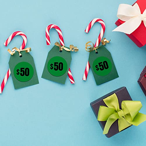 Mobiusea Creation 300pcs 50 Dollar Price Stickers Price Tag Labels 1" - size: 50 Dollars | 300pcs