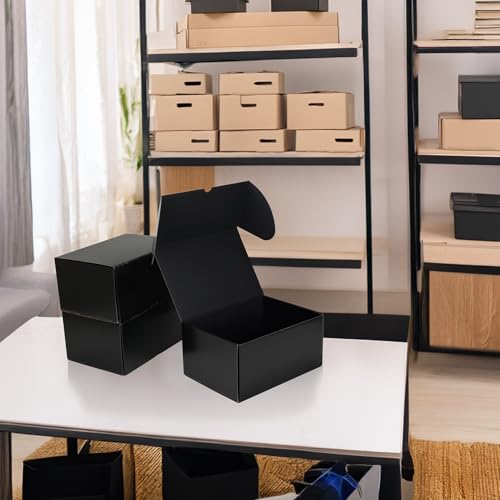 Rempry 10x7x5 Inch Black Shipping Boxes 20 Pack, Cardboard Mailer Boxes for Small Business Mailing - color: Black, size: 10X7X5-20 Pack