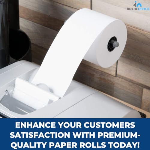 1InTheOffice Cash Register and Point of Service Printer Paper 3 Inch X 128 Foot, 10 Rolls