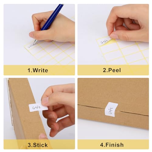 1620 Pcs File Folder Labels 0.6 x 1 Inch Blank Name Labels White Labels Stickers Writable Food Labels for Jars Boxes Envelopes School Office Kitchen - color: 1620pcs 28x16 Mm