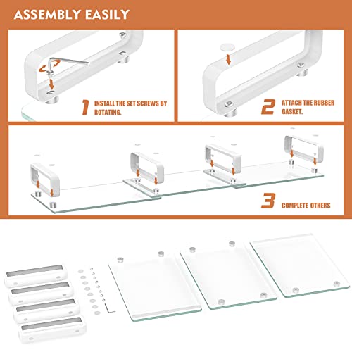 Hemudu Dual Monitor Stand, Computer Monitor Stand, Desktop Organizer, Monitor Stand Riser for PC, Computer, Laptop Clear HD02T-301 - size: 2 Pack Monitor Stand