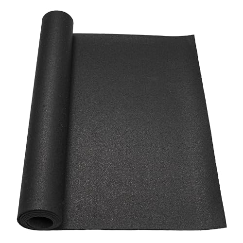 MSI Rubber Utility Mat 36in. x 60in. Black Non-Slip Floor Mat - size: 60"L x 36"W x 0.2"Th