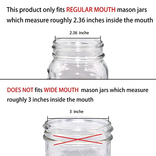 Amolliar Mason Jar Foaming Soap Dispenser Pump Lids, Foam Soap Bronze 6Pack - color: Black, size: 6 Pack