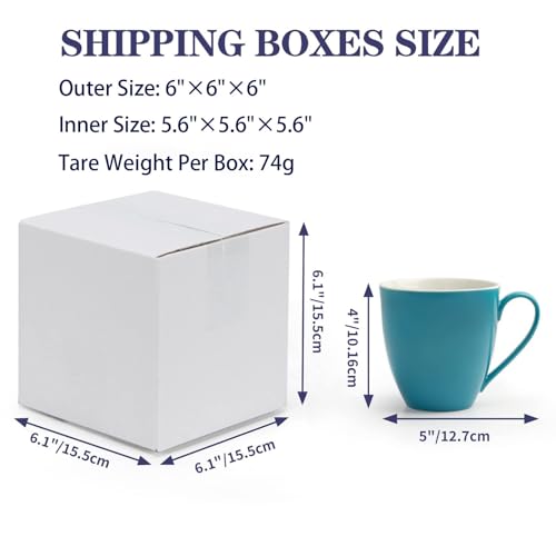 40 Pack Small Shipping Boxes 6x6x6 Inches - size: 6x6x6
