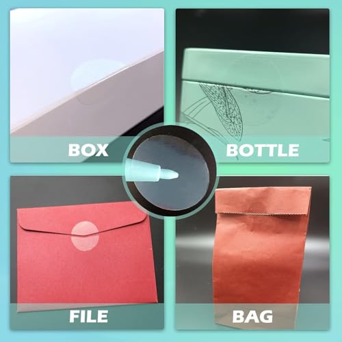1 inch Round Transparent Blank Tamper Evident Labels Crystal Clear Sealing Package Seal Self Adhesive Security Warranty Void Tamper Proof Stickers (320pcs) - color: Transparent2
