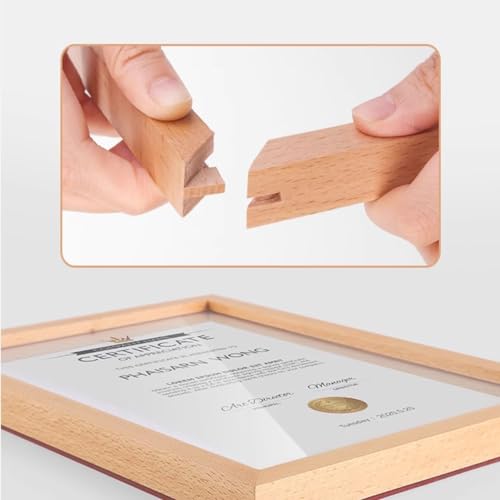 Wall Mount Acrylic Sign Holder (Beech A3 297×420mm/11.69×16.54inches) - color: Beech A3 297×420mm/11.69×16.54inches