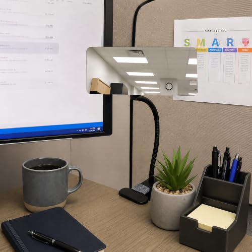 6.7" x 3" Rectangle Convex Traffic Mirror for Indoor Safety - size: 6.7"L x 6.7"W