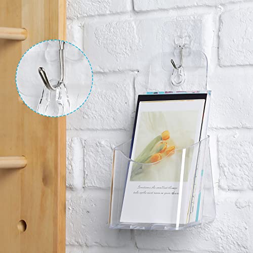 Yookeer 10 Pcs Acrylic Brochure Holders 4 Inch, Clear Trifold Display