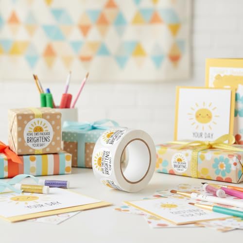 1000Pcs Happy Sun Thank You Stickers - Removable Food Labels - color: 1000pcs- Sun Thank You Labels