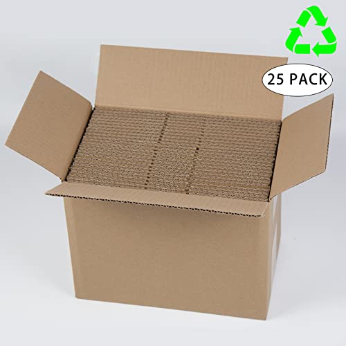 SUNLPH Shipping Boxes 6x4x4 Inches Small Corrugated Cardboard Boxes, 25 Pack - size: 6 x 4 x 4 inch
