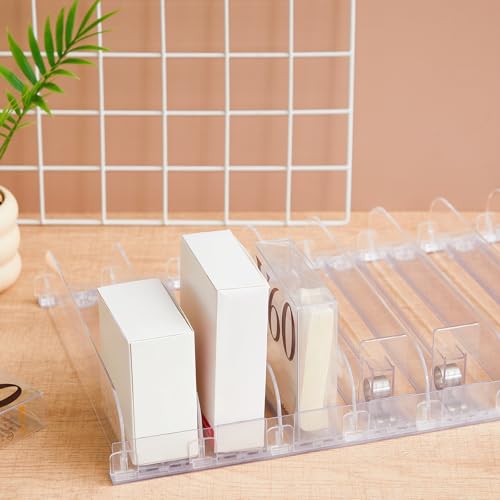 Wesiti 9 Pcs Spring-Loaded Shelf Pusher Kit for Retail Adjustable 12'' W x 24'' L Automatic Retail Display Organizer Snack Dispenser for Supermarket Store Pharmacy Gondola Shelf - size: 60.5cm × 30cm, style: Style 1