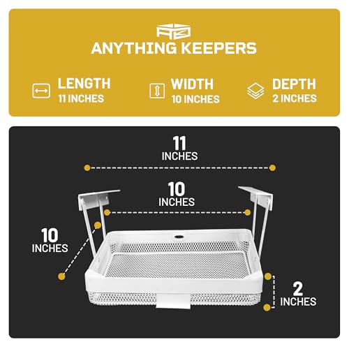 COFFEEKEEPERS KEEPERS Anything Keeper — Compact 11x10in Under-Cabinet Slide-Out Drawer & K-Cup Holder for Desk Items, RV & Small Kitchen — White - color: White, size: Large - Anything Keeper