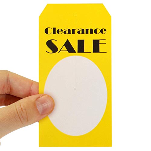 “Clearance Sale” Price Tag with Slit | 2.375" x 4.75", Pack of 500