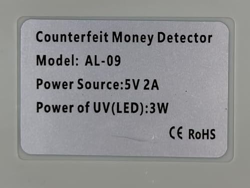 AL-09 LED Counterfeit Money Detector Machine with UV - Universal Currency Banknote Credit Card Validator