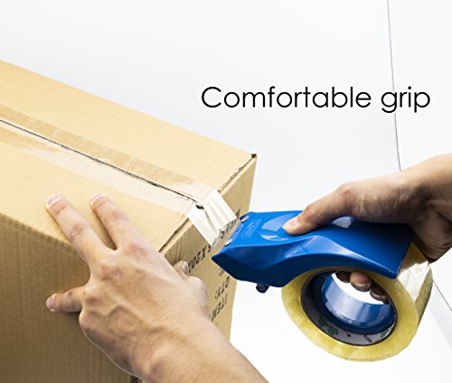Easy-Mount 2 Inch Tape Gun Dispenser Packing Packaging Sealing Cutter Black Handheld Warehouse Tools