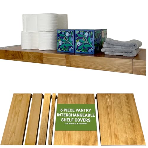 Wooden Shelf Covers for 16-Inch Deep Wire Racks, 1, Brown, 36"W x 16"D - color: Brown