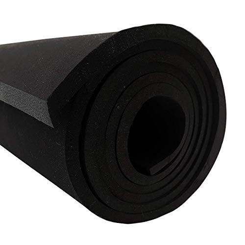 Dualplex Neoprene Sponge Foam Rubber Sheet Roll, 15 X 60 Inch X 1/4" Thick, Perfect Cosplay Padding, DIY Project Sheet - Easy Cut Non-Adhesive Multi-Function Soundproof Rubber Foam - size: 15 X 60 Inch X 1/4" Thick