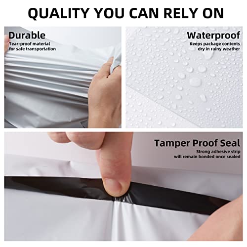 KKBESTPACK White Poly Mailers 14.5x19 in, Shipping Bags, 100 Pcs - size: 14.5" x 19" 100pcs
