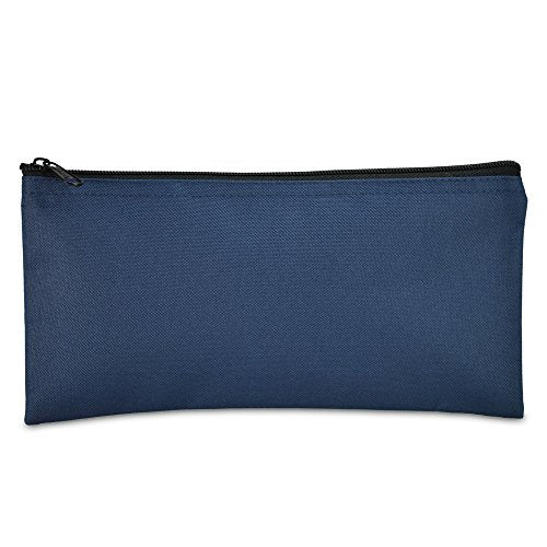 DALIX Zippered Money Pouch Bank Bag Security Deposit Bags Assorted Colors 6 PACK