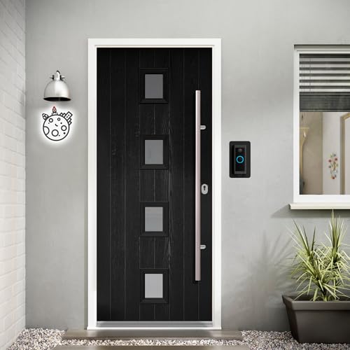 Non-Adhesive Wall Plate Compatible with Video Doorbell Wired (Model 5AT3T5) Mount Back-Plate Covers Holes Scratches Video Door Bell Backplate Camera Apartment - style: Plate